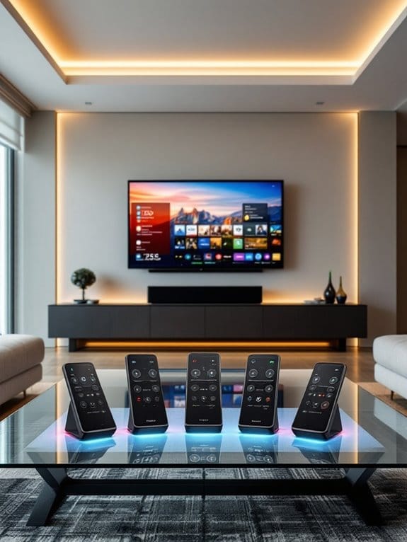 selecting home theater controls