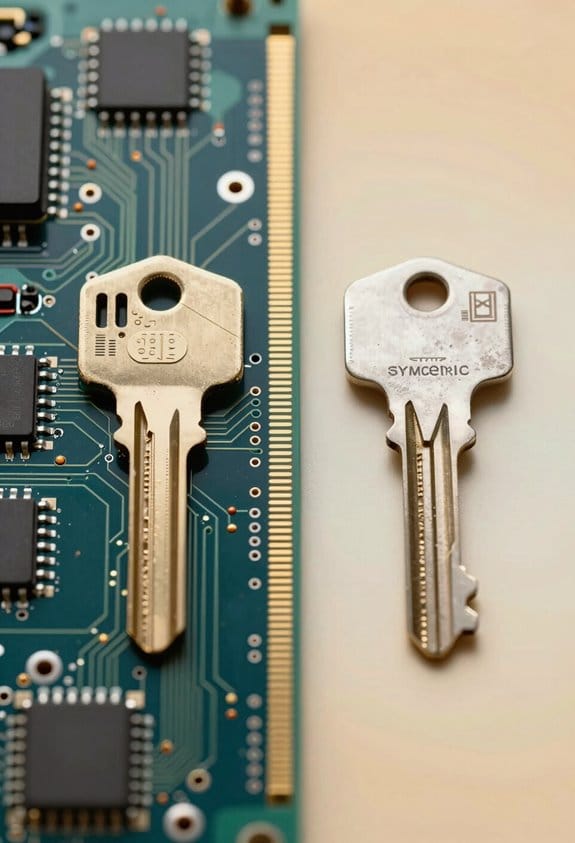 symmetric vs asymmetric encryption differences